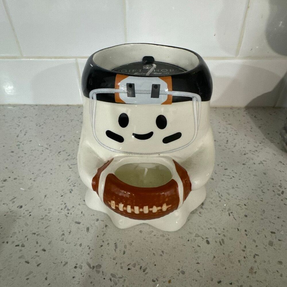 Ghost football double candle brand new   Perfect for football season and Hallowe